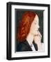 Portrait of Elizabeth Siddal, in Profile to the Right-Dante Gabriel Rossetti-Framed Giclee Print