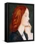 Portrait of Elizabeth Siddal, in Profile to the Right-Dante Gabriel Rossetti-Framed Stretched Canvas