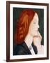 Portrait of Elizabeth Siddal, in Profile to the Right-Dante Gabriel Rossetti-Framed Giclee Print