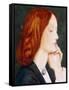 Portrait of Elizabeth Siddal, in Profile to the Right-Dante Gabriel Rossetti-Framed Stretched Canvas