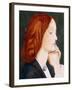 Portrait of Elizabeth Siddal, in Profile to the Right-Dante Gabriel Rossetti-Framed Giclee Print