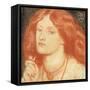 Portrait of Elizabeth Siddal-Dante Gabriel Rossetti-Framed Stretched Canvas