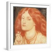 Portrait of Elizabeth Siddal-Dante Gabriel Rossetti-Framed Giclee Print