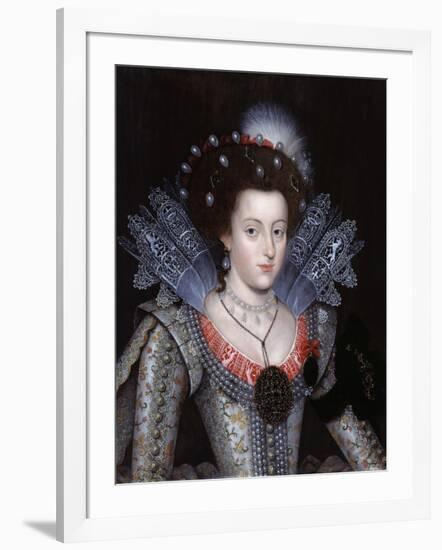 Portrait of Elizabeth Stuart, Queen of Bohemia-null-Framed Giclee Print