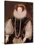 Portrait of Elizabeth Sydenham, Lady Drake, circa 1585-George Gower-Stretched Canvas