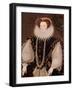 Portrait of Elizabeth Sydenham, Lady Drake, circa 1585-George Gower-Framed Giclee Print