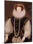 Portrait of Elizabeth Sydenham, Lady Drake, circa 1585-George Gower-Mounted Giclee Print