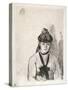 Portrait of Ellen Andrée, C.1876-Edgar Degas-Stretched Canvas