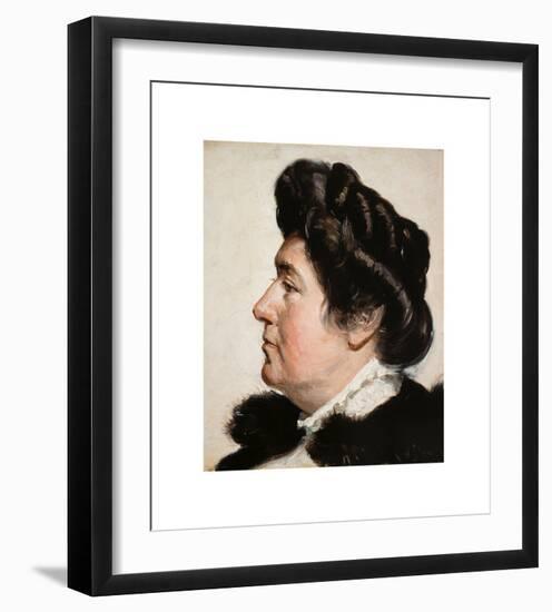 Portrait of Ellen Gulbranson-Michael Ancher-Framed Premium Giclee Print