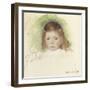 Portrait of Ellen Mary Cassatt (Pastel on Paper Mounted on Paperboard. 36.2 X 35.9Cm.)-Mary Cassatt-Framed Giclee Print