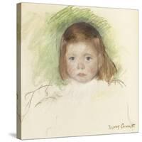 Portrait of Ellen Mary Cassatt (Pastel on Paper Mounted on Paperboard. 36.2 X 35.9Cm.)-Mary Cassatt-Stretched Canvas