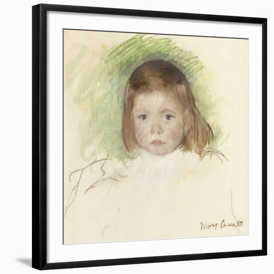 Portrait of Ellen Mary Cassatt (Pastel on Paper Mounted on Paperboard. 36.2 X 35.9Cm.)-Mary Cassatt-Framed Giclee Print