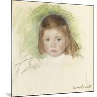 Portrait of Ellen Mary Cassatt (Pastel on Paper Mounted on Paperboard. 36.2 X 35.9Cm.)-Mary Cassatt-Mounted Giclee Print