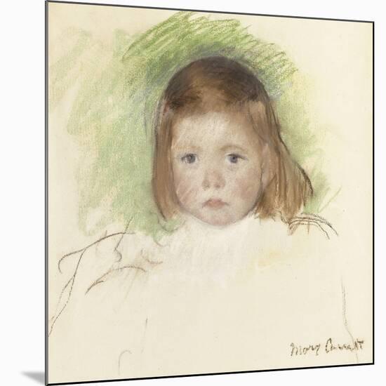 Portrait of Ellen Mary Cassatt (Pastel on Paper Mounted on Paperboard. 36.2 X 35.9Cm.)-Mary Cassatt-Mounted Giclee Print