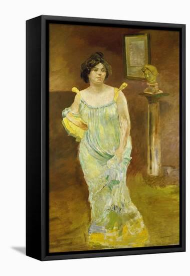 Portrait of Elsa Asenijeff, 1903-1904-Max Klinger-Framed Stretched Canvas