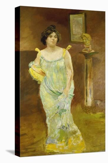 Portrait of Elsa Asenijeff, 1903-1904-Max Klinger-Stretched Canvas