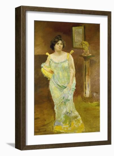 Portrait of Elsa Asenijeff, 1903-1904-Max Klinger-Framed Giclee Print