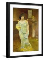 Portrait of Elsa Asenijeff, 1903-1904-Max Klinger-Framed Giclee Print