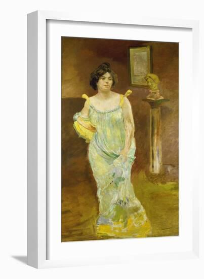 Portrait of Elsa Asenijeff, 1903-1904-Max Klinger-Framed Giclee Print