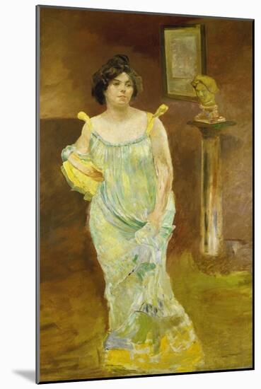 Portrait of Elsa Asenijeff, 1903-1904-Max Klinger-Mounted Giclee Print