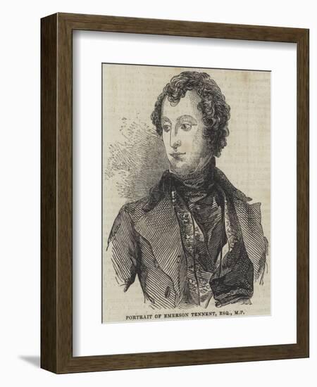 Portrait of Emerson Tennent-null-Framed Giclee Print