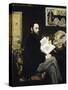 Portrait of Emile Zola 1868-Edouard Manet-Stretched Canvas