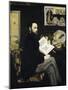 Portrait of Emile Zola 1868-Edouard Manet-Mounted Giclee Print