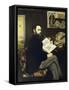 Portrait of Emile Zola-Edouard Manet-Framed Stretched Canvas