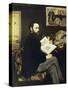 Portrait of Emile Zola-Edouard Manet-Stretched Canvas