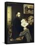 Portrait of Emile Zola-Edouard Manet-Framed Stretched Canvas