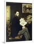 Portrait of Emile Zola-Edouard Manet-Framed Art Print