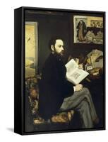 Portrait of Emile Zola-Edouard Manet-Framed Stretched Canvas