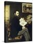 Portrait of Emile Zola-Edouard Manet-Stretched Canvas