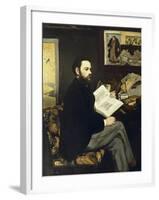 Portrait of Emile Zola-Edouard Manet-Framed Art Print