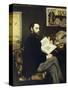 Portrait of Emile Zola-Edouard Manet-Stretched Canvas
