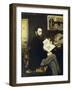 Portrait of Emile Zola-Edouard Manet-Framed Art Print