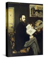 Portrait of Emile Zola-Edouard Manet-Stretched Canvas