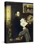 Portrait of Emile Zola-Edouard Manet-Stretched Canvas