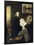 Portrait of Emile Zola-Edouard Manet-Framed Art Print