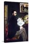 Portrait of Emile Zola-Edouard Manet-Stretched Canvas