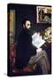 Portrait of Emile Zola-Edouard Manet-Stretched Canvas