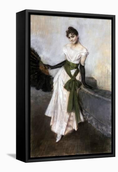 Portrait of Emiliana Concha De Ossa, 1888-Giovanni Boldini-Framed Stretched Canvas