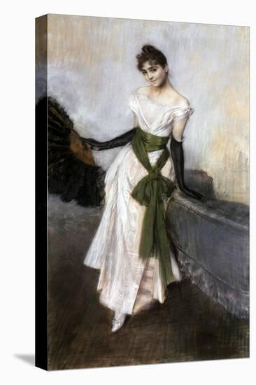 Portrait of Emiliana Concha De Ossa, 1888-Giovanni Boldini-Stretched Canvas