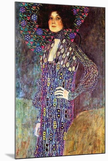 Portrait of Emily Fidge-Gustav Klimt-Mounted Art Print