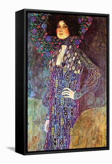 Portrait of Emily Fidge-Gustav Klimt-Framed Stretched Canvas