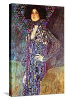 Portrait of Emily Fidge-Gustav Klimt-Stretched Canvas