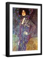 Portrait of Emily Fidge-Gustav Klimt-Framed Art Print