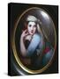 Portrait of Emma Hamilton-George Romney-Stretched Canvas