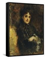 Portrait of Emma Ivon-Tranquillo Cremona-Framed Stretched Canvas