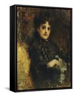 Portrait of Emma Ivon-Tranquillo Cremona-Framed Stretched Canvas